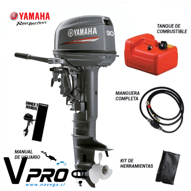 Yamaha Motor F/b 30hp 2 Tiempos Pata Larga. 30hmhl